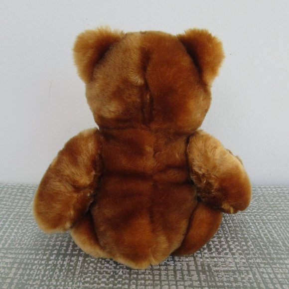 Greek Velvets Fluffy Teddy Bear Plush 11" Stuffed Toy Brown - Picture 3 of 7